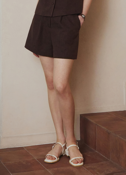 [Exclusive]린넨 셋업 숏팬츠