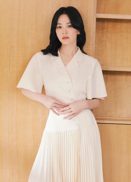 숏 슬리브 테일러드 자켓
