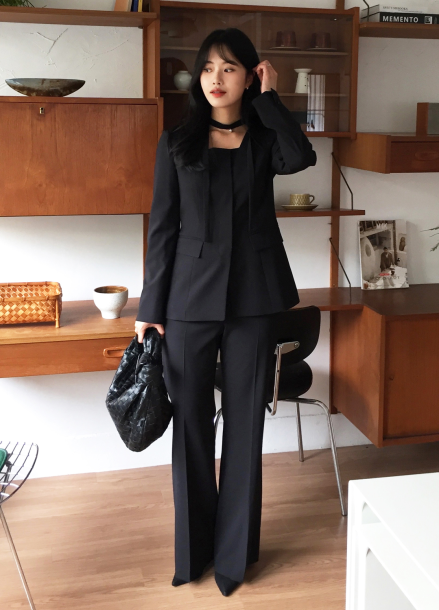 세미벨보텀 포멀 팬츠