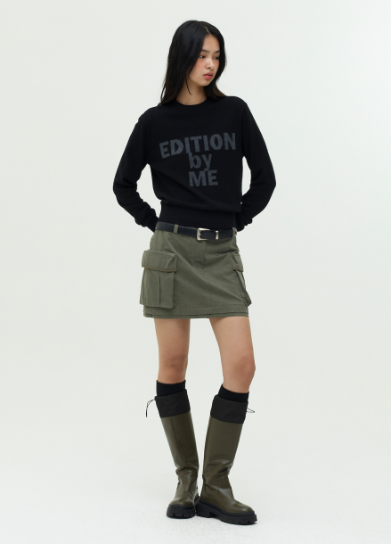 [프리오픈]아웃 포켓 미니 스커트