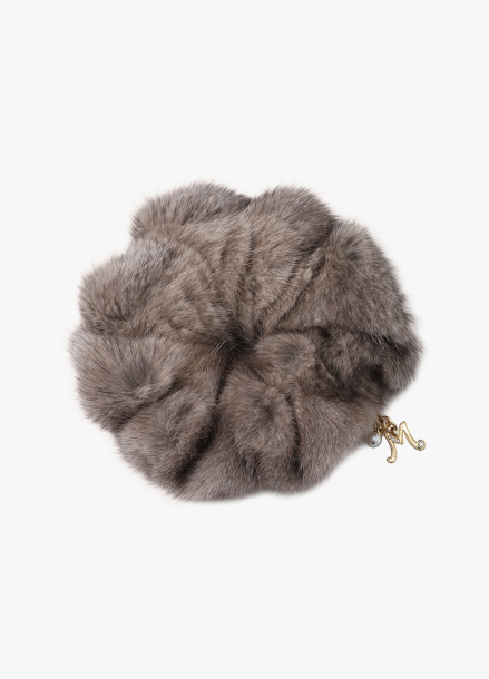 미샤 MICHAA 밍크 퍼 스크런치 BEIGE | SISUN.COM