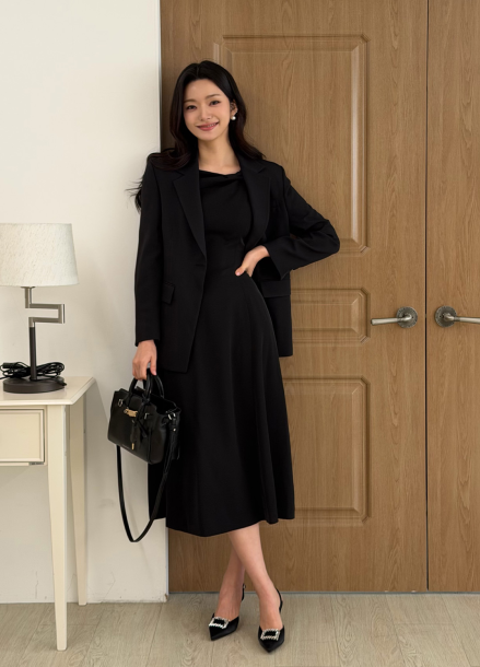 [Exclusive]테일러드 카라 싱글 자켓