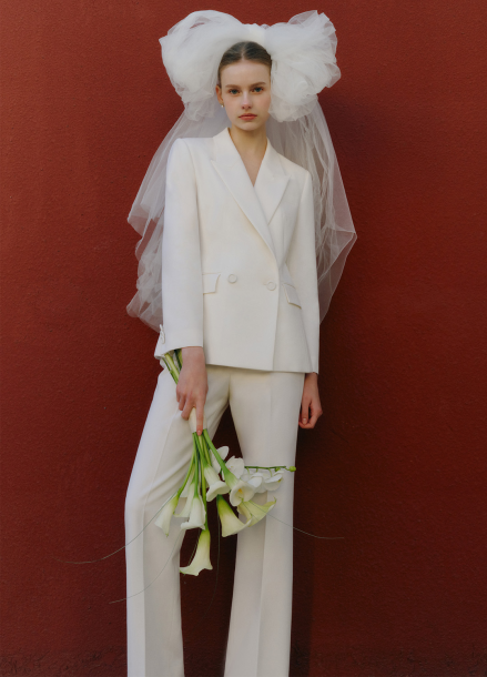 [BRIDE]테일러드 카라 울 자켓