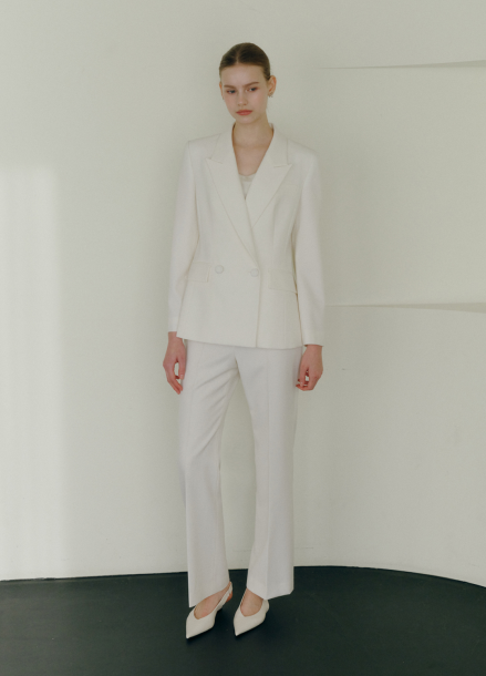 [BRIDE]슬림 부츠컷 울 팬츠