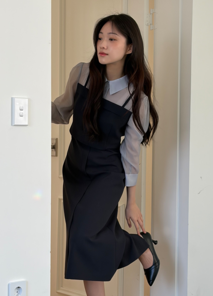 [Exclusive]레이어드 롱 원피스