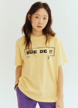 [Exclusive][RUE DE IT] 내추럴 코튼 티셔츠