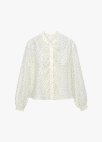 [잇미샤몰단독]러플 포인트 타이 블라우스_CREAM_10