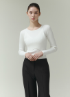 [시즌오프]레이어드 니트 탑_WHITE_6