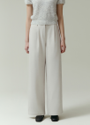 [Exclusive]원턱 와이드 팬츠_LIGHT GREY_8