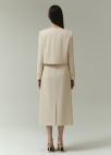 [시즌오프]스퀘어넥 크랍 트위드 자켓_LIGHT BEIGE_13