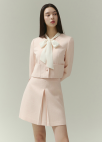 [시즌오프]플리츠 트위드 스커트_LIGHT PINK_9