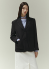 [Exclusive]아웃 포켓 싱글 자켓_BLACK_8
