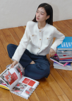 [Exclusive]코튼혼방 투턱 와이드 팬츠_DARK NAVY_8