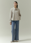[시즌오프]백 플리츠 하프 트렌치 코트_LIGHT GREY_10