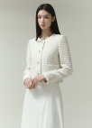 [시즌오프]칼라리스 트위드 싱글 자켓_CREAM_10