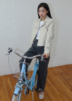 [Exclusive]오픈카라 페이크레더 자켓_BEIGE_8