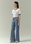 [잇미샤몰단독]배색 포인트 와이드 데님 팬츠_BLUE_5
