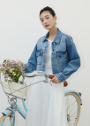[Exclusive]버튼포인트 데님 자켓_BLUE_5