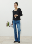 [Exclusive]자수 포켓 데님 팬츠_BLUE_8