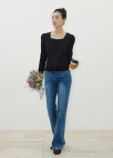 [Exclusive]자수 포켓 데님 팬츠_BLUE_9