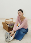 [Exclusive]슬릿포인트 데님 스커트_BLUE_7