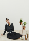 [Exclusive]벌룬 롱 스커트_BLACK_7