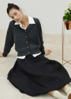 [Exclusive]벌룬 롱 스커트_BLACK_8