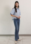 [Exclusive]슬림 부츠컷 데님 팬츠_BLUE_19