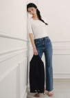 [Exclusive]슬림 부츠컷 데님 팬츠_BLUE_21