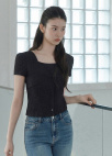 [Exclusive]슬림 부츠컷 데님 팬츠_BLUE_8