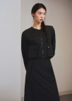 [Exclusive]라운드넥 나일론 점퍼_BLACK_10