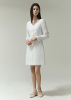 [시즌오프]버튼 포인트 트위드 원피스_WHITE_8