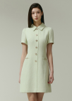 [Exclusive]스팽글 트위드 미니 원피스_MINT_5