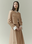 [시즌오프]라운드넥 크롭 자켓_ORANGE_7