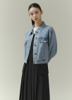 [시즌오프]버튼포인트 데님 자켓_BLUE_6