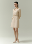 [Exclusive]타이 셋트 트위드 원피스_LIGHT BEIGE_6