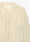 [Exclusive]브이넥 타이 블라우스_LIGHT YELLOW_18