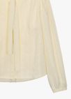 [Exclusive]브이넥 타이 블라우스_LIGHT YELLOW_19