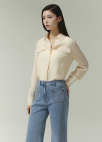[시즌오프][잇미샤몰단독]벨트 세트 블라우스_LIGHT BEIGE_10