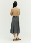 [시즌오프]울 혼방 플리츠 랩 스커트_GREY_13