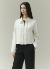 [시즌오프]프릴 라인 워시드 데님 자켓_WHITE_7