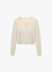 [Exclusive]꼬리사 브이넥 가디건_BEIGE_9