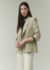 [시즌오프]투버튼 테일러드 자켓_LIGHT KHAKI_6