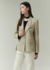 [시즌오프]투버튼 테일러드 자켓_LIGHT KHAKI_9