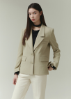 [시즌오프]투버튼 테일러드 자켓_LIGHT KHAKI_10