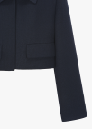 [시즌오프]카라넥 크롭 자켓_DARK NAVY_15