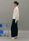 [EXCLUSIVE] 레귤러핏 타이형 블라우스_LIGHT BEIGE_10