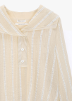 [시즌오프]세일러카라 스트라이프 블라우스_BEIGE_20