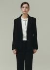 [시즌오프]스티치드 싱글 자켓_BLACK_5