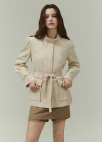 [시즌오프]하이넥 벨티드 자켓_LIGHT BEIGE_6